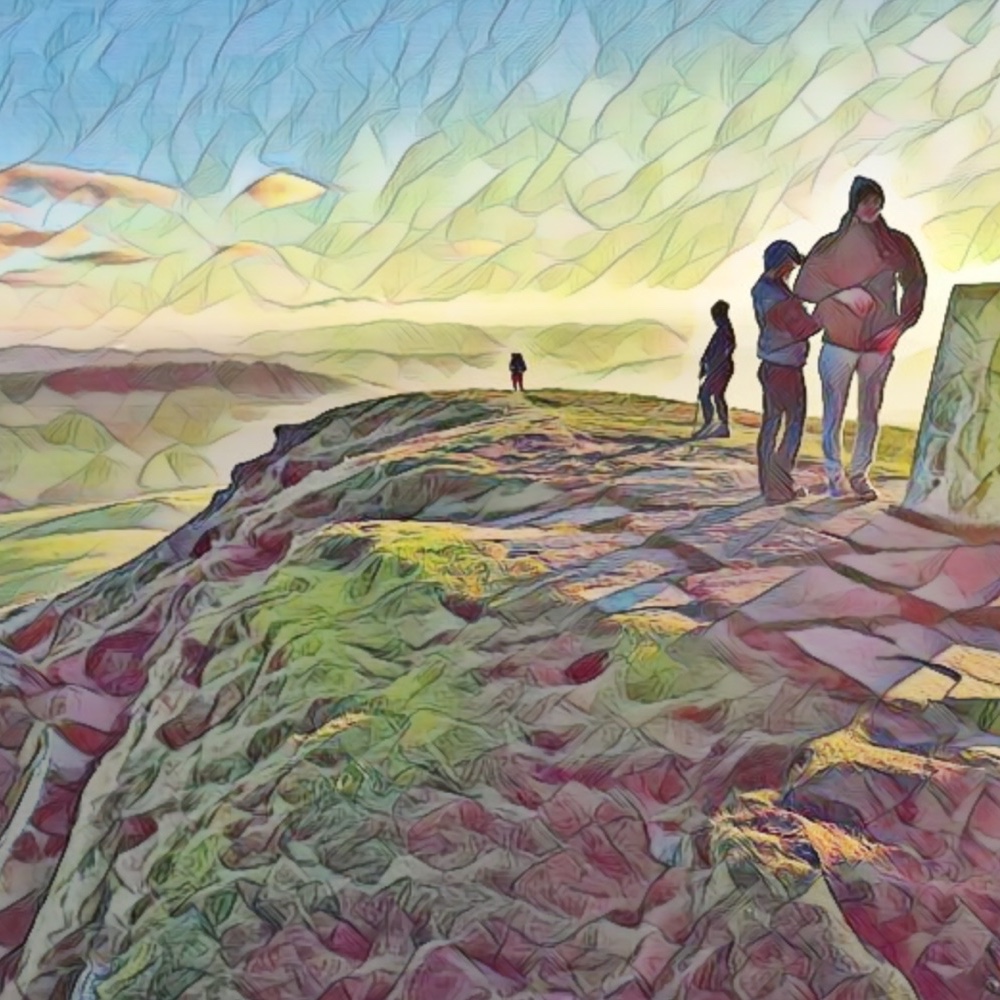 Us at the Shutlingsloe summit.
